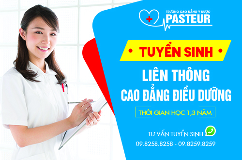 Trường Cao đẳng Y Dược Pasteur đào tạo Liên thông Cao đẳng Điều dưỡng đạt chuẩn