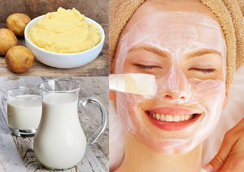 Chăm sóc da trắng mịn từ khoai tây với sữa tươi